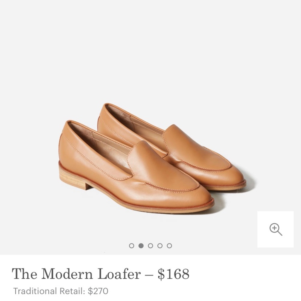 Everlane women tan(camel) loafer